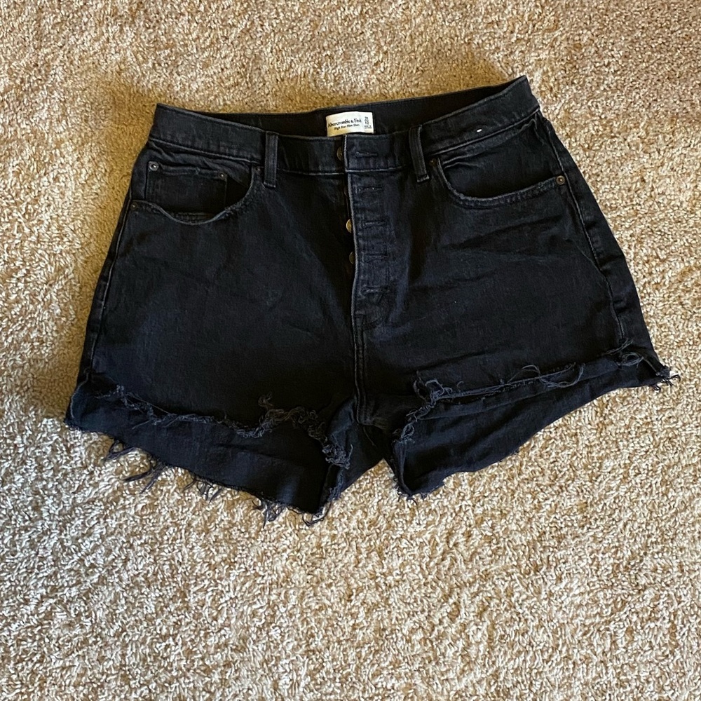 Abercrombie & Fitch Curve Love Mom Jean Shorts